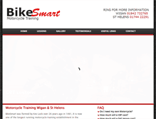 Tablet Screenshot of bikesmartmotorcycletraining.com